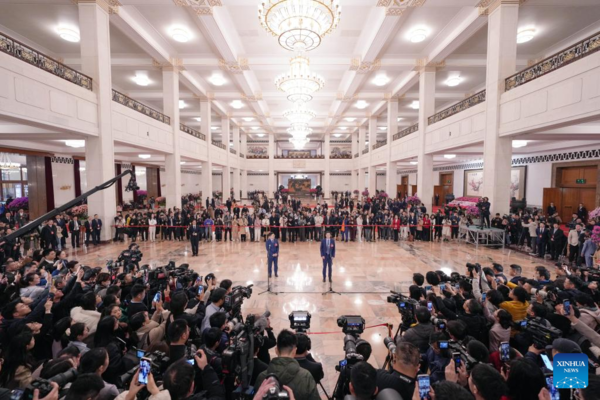 NPC Deputies Attend Group Interview Ahead of Annual Session of China's Top Legislature