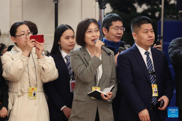 NPC Deputies Attend Group Interview Ahead of Annual Session of China's Top Legislature