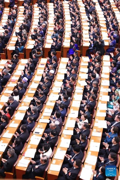 2nd Plenary Meeting of 3rd Session of 14th NPC Held in Beijing