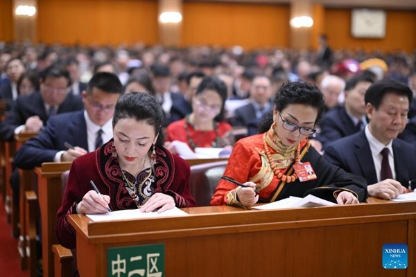 2nd Plenary Meeting of 3rd Session of 14th NPC Held in Beijing