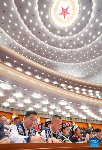 2nd Plenary Meeting of 3rd Session of 14th NPC Held in Beijing