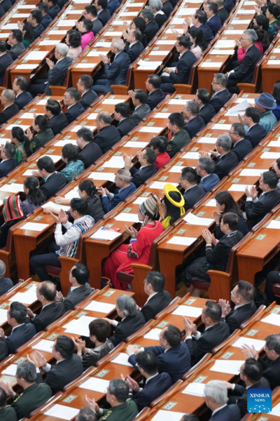 China's Top Political Advisory Body Holds Closing Meeting of Annual Session